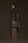 Mutedance 24 Autumn and Winter Scarf Buttoned Jacket Series MD-MD24FW08-olive green MD24FW07